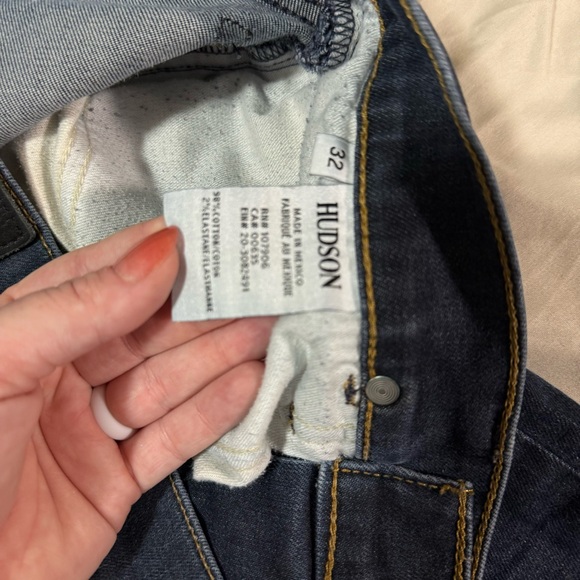 Hudson Men’s Blake Bryce Slim Straight Blue Denim Jeans Size 32 - Picture 11 of 15